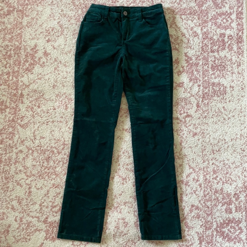 Green straight leg cords